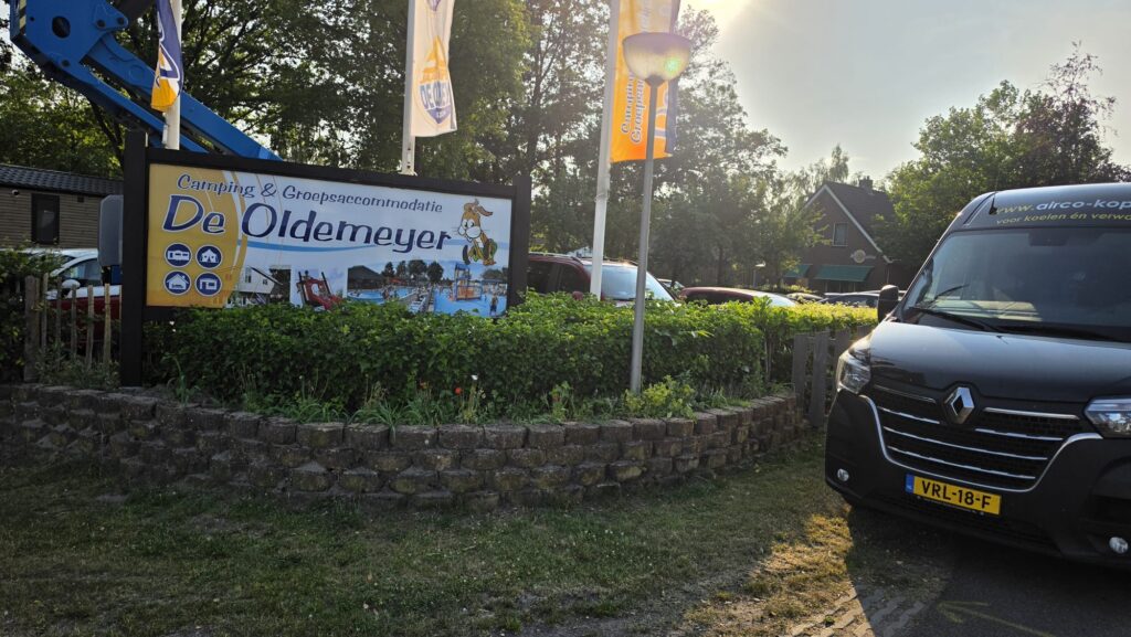 Entree van Camping De Oldemeyer in Hardenberg